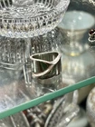 Vintage Taxco 925 Ring Thick Heavy 15.3 Grams Brutalist Modernist Size 5.75 - 6
