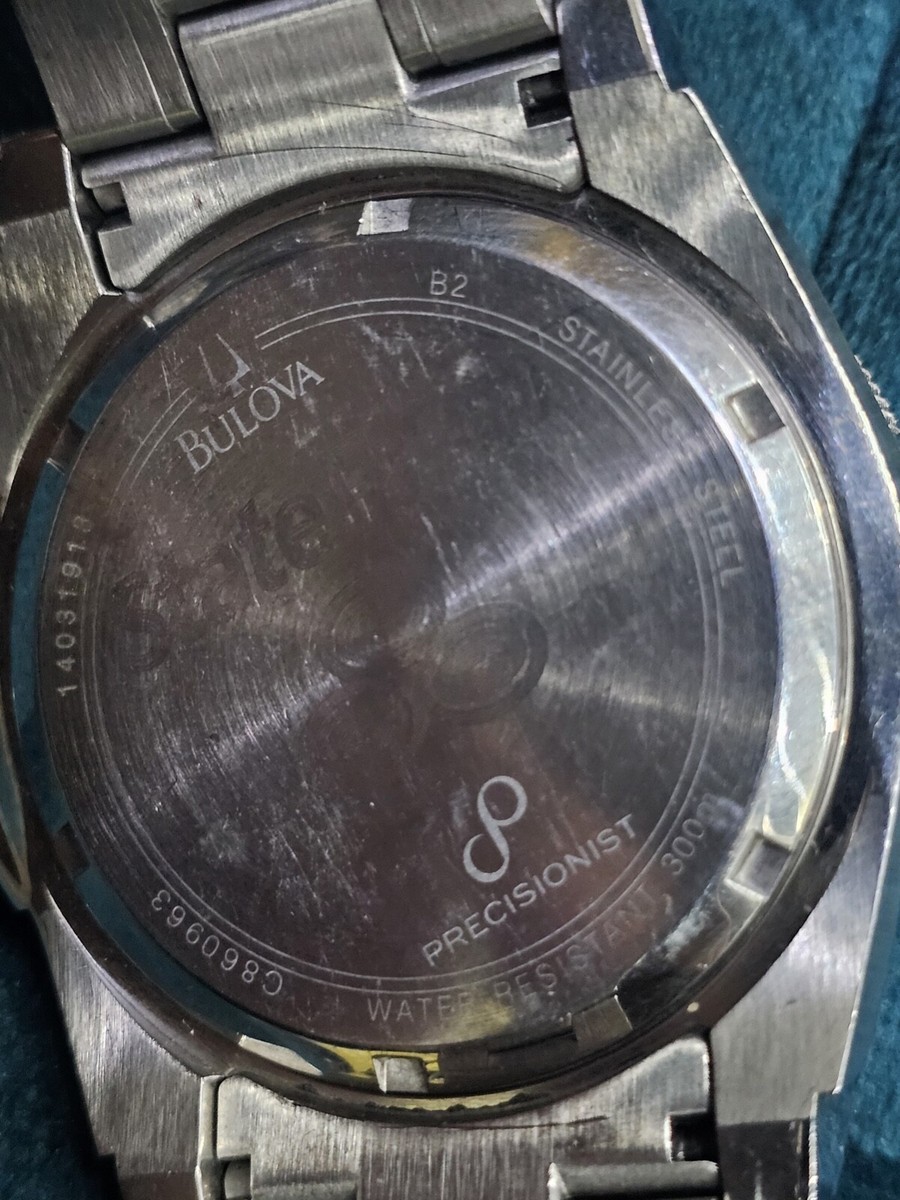 Bulova Men's 96B156 Precisionist Champlain Black carbon fiber