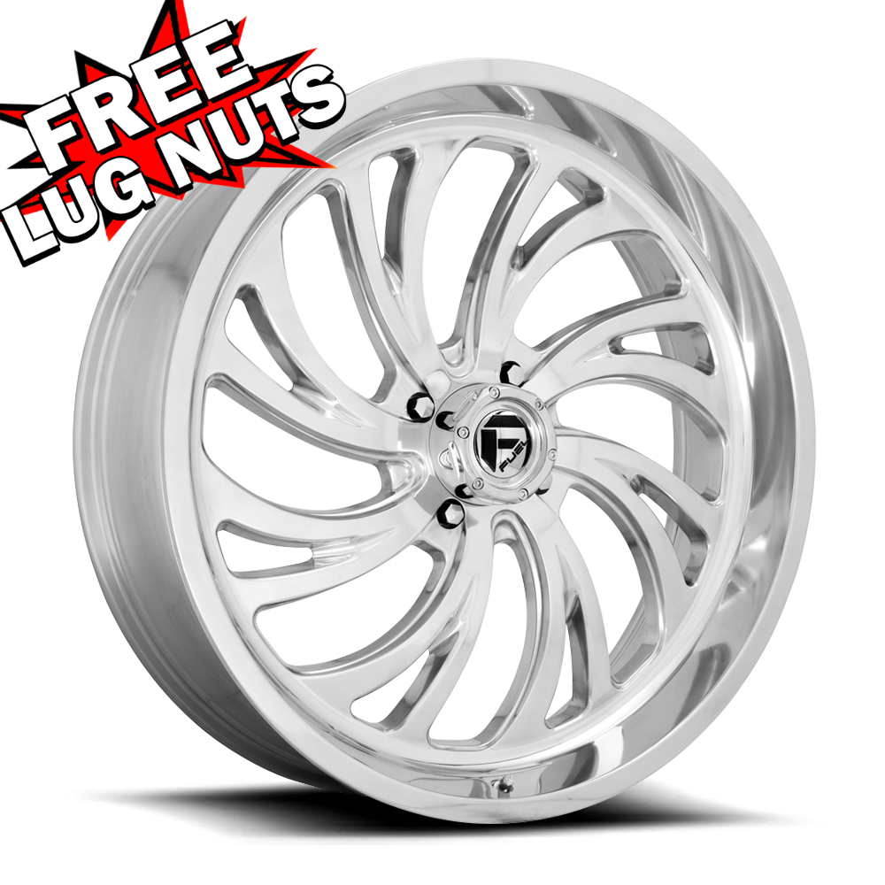 24 inch 24x7 FUEL UTV D203 KOMPRESSOR POLISHED wheel rim 4x5.39 4x137