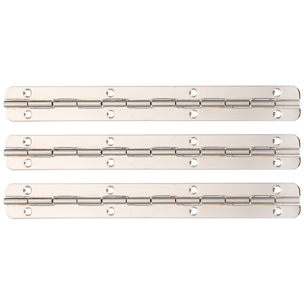 3 Pcs Stainless Mini Hinge Small Piano Hinges for Wooden Box Cabinet Doors