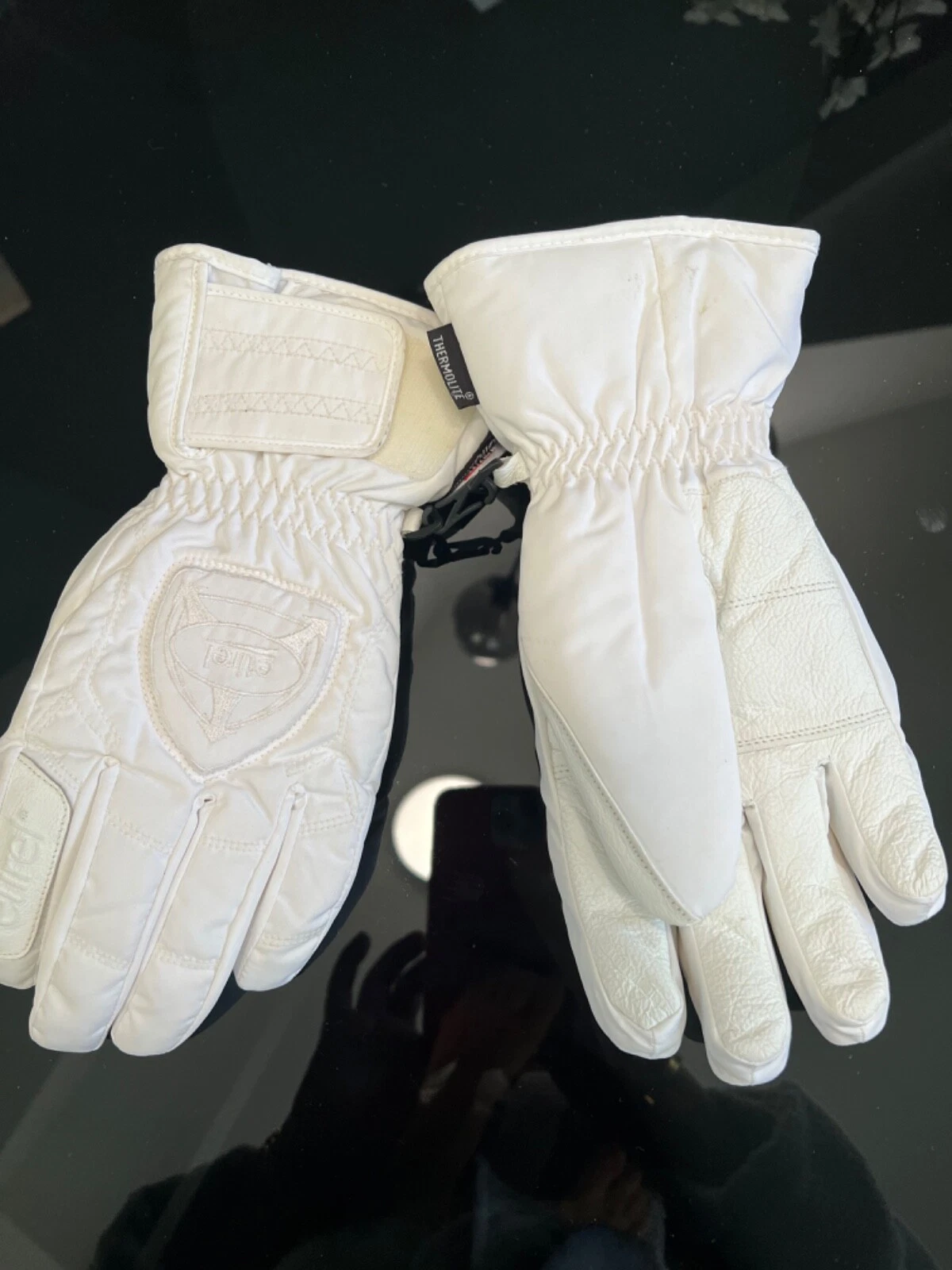 Etirel Gore Tex Thermolite White Snow Gloves Unisex See sz 7.5