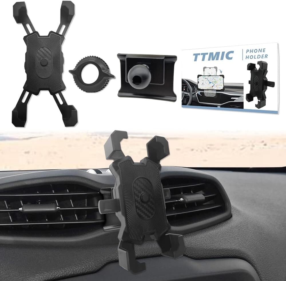 TTMIC Car Phone Mount for 2015 2023 Jeep Renegade Thick Case Friendly Military-image