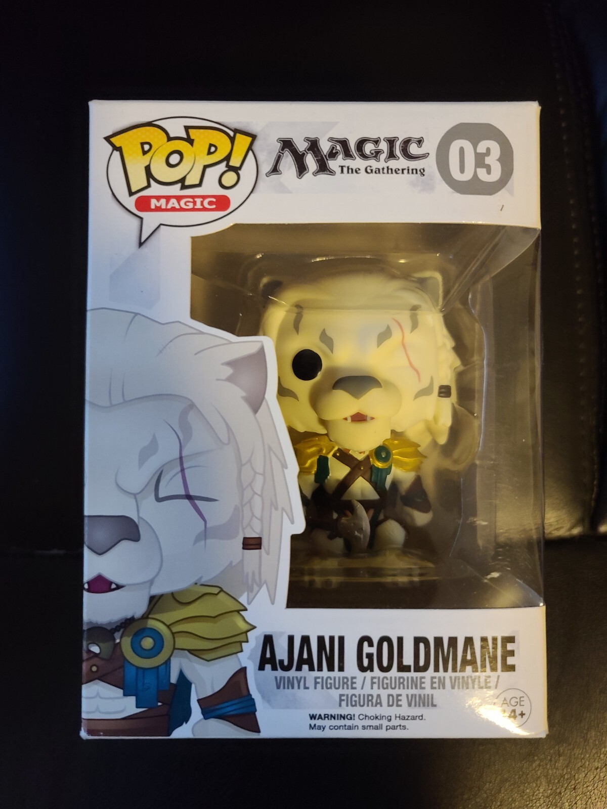 Ajani Goldmane Magic The Gathering Pop Magic #03 Funko Damaged Box Fast Ship
