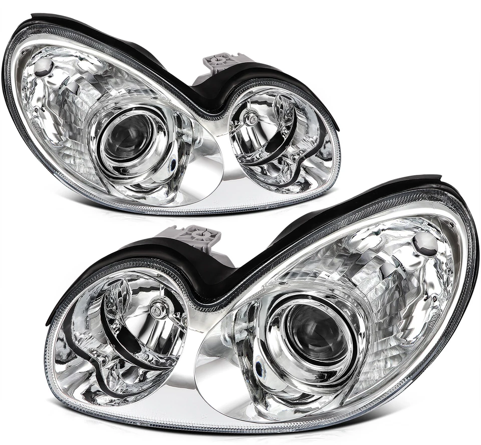 2PCS/PAIR Projector Headlight Assembly For Hyundai Sonata Sedan 4-Door 2002-2005 Foto 4 de 4