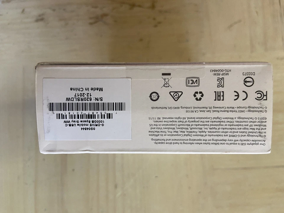 G Technology G-Drive Mobile USB 3.0 1TB Silver v3 External Hard NEW - Image 4 of 4