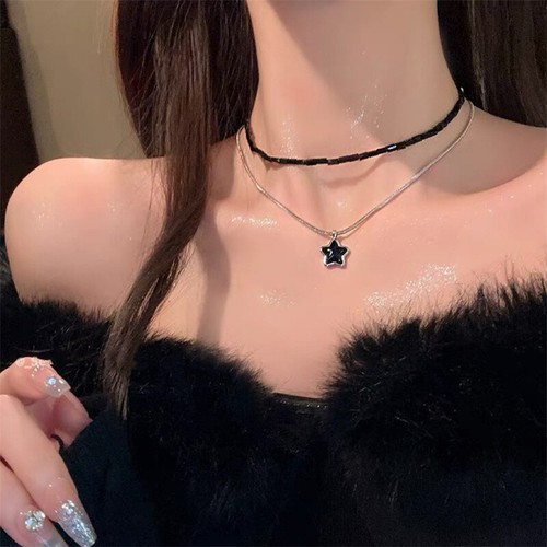 Double Star Necklace Choker
