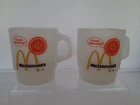 2-Vintage McDonalds Good Morning Sunshine Coffee Cup Mug Anchor Hocking FireKing
