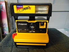 Polaroid Job Pro 2 Instant Film Camera 600 with Strap - Black/Yellow Vintage