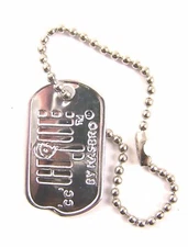 GI Joe Reproduction Dog Tag (Silver) by Elite Brigade EA-57A