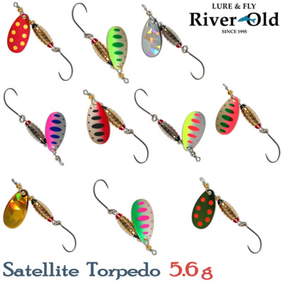 River Old Satellite Torpedo 5.6 g Assorted Colors Trout Spinner