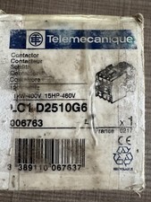 TELEMECANIQUE CONTACTOR LC1D2510G6 NEW 