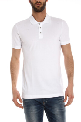 Armani Collezioni Polo Shirt Cotton Man White 0CM06J0CDYJ