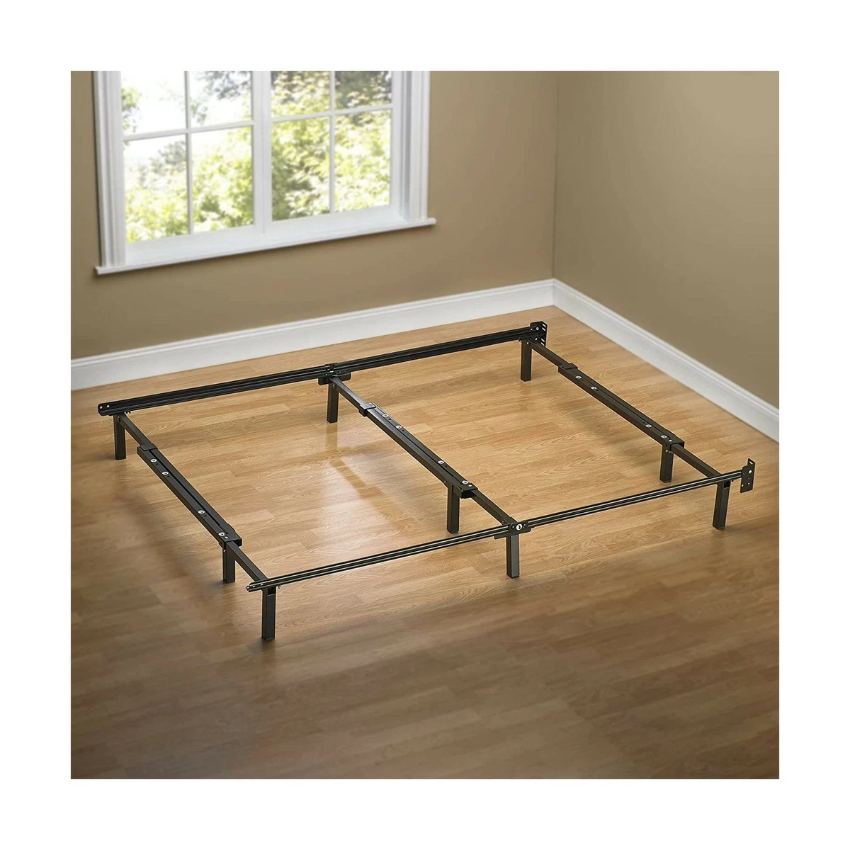 Zinus Michelle Compack Adjustable Steel Bed Frame for Box Spring and Mattress