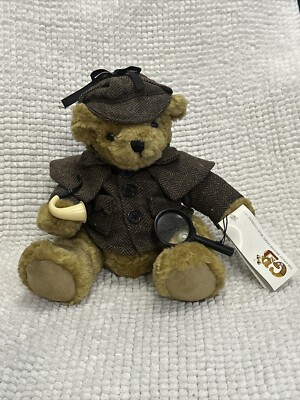 Sherlock Holmes Great British Teddy Bear Collectable RARE With
