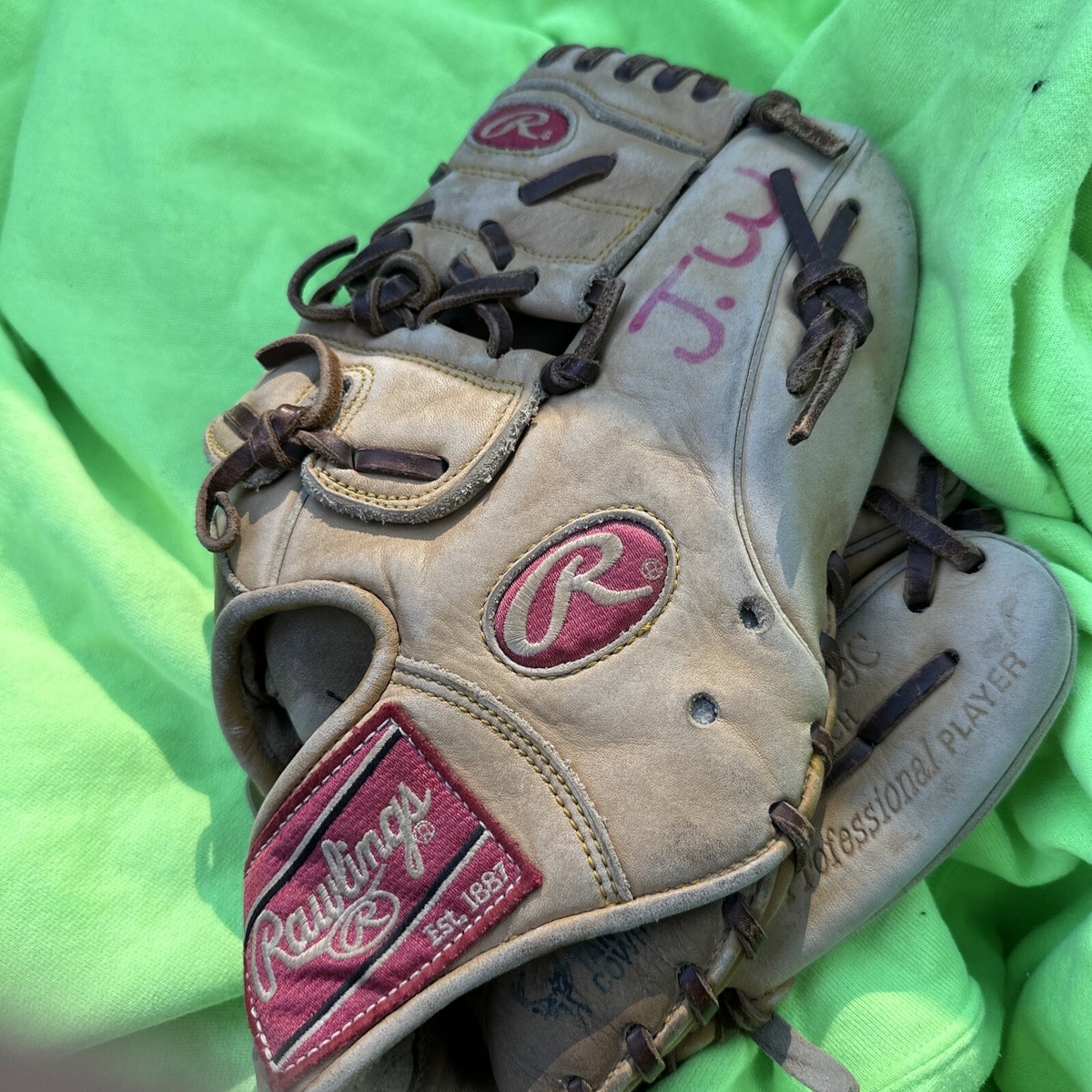 Rawlings Gold Glove 赤 Rawlings Red Orange Heart of the Hide 11.5 H Web Baseball