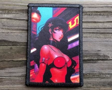 Anime Art Pinup Girl Morale Patch Hook and Loop Army Sexy Custom Tactical 2A
