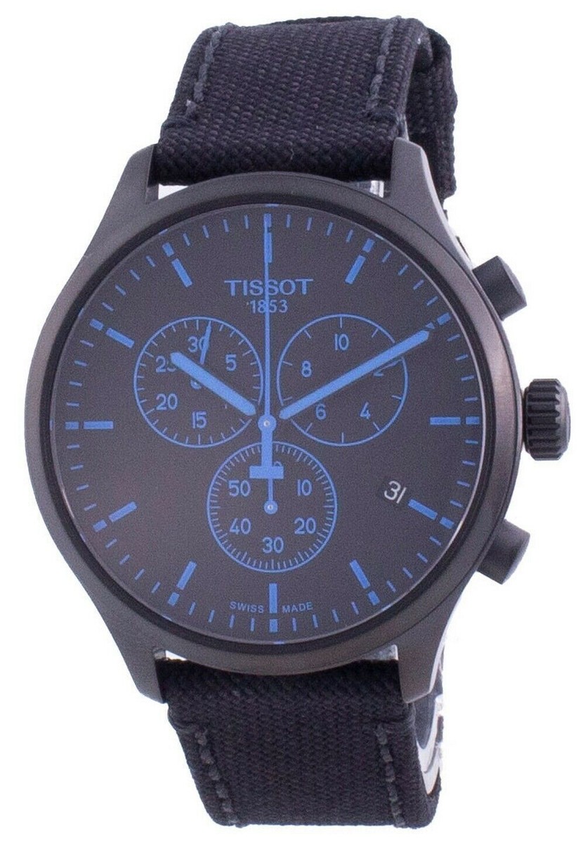 Tissot mens Chrono XL Stainless Steel Sport Watch Black
