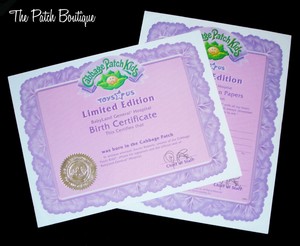 cabbage patch birth certificate blank certificate cabbage patch birth certificate blank certificate