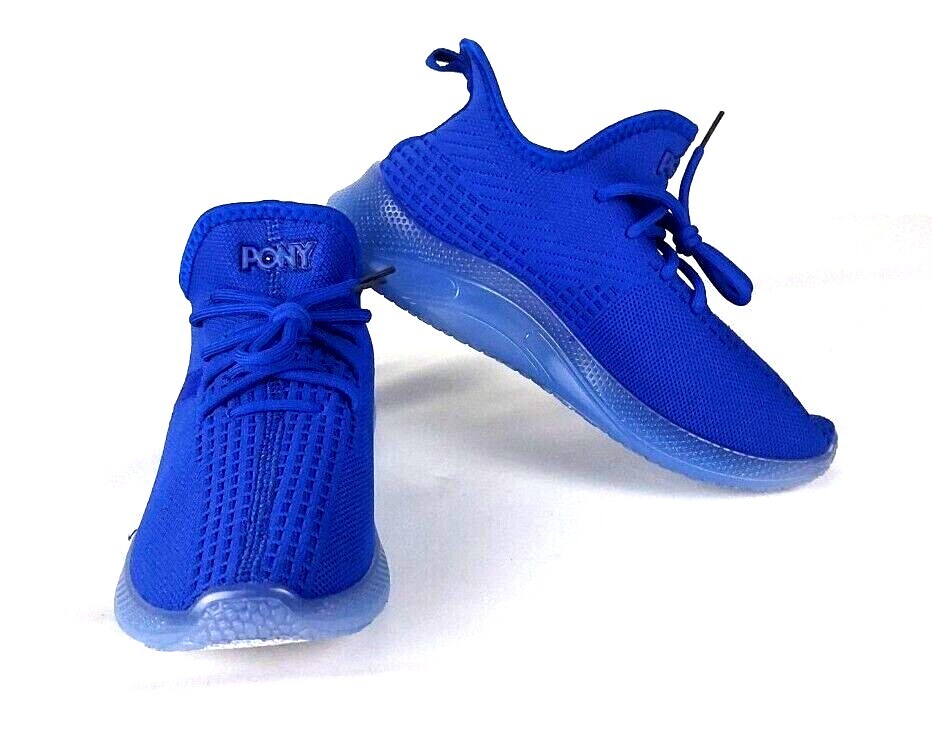 Scarpe donna Pony PP2 base maglia stringate blu royal taglia 7M