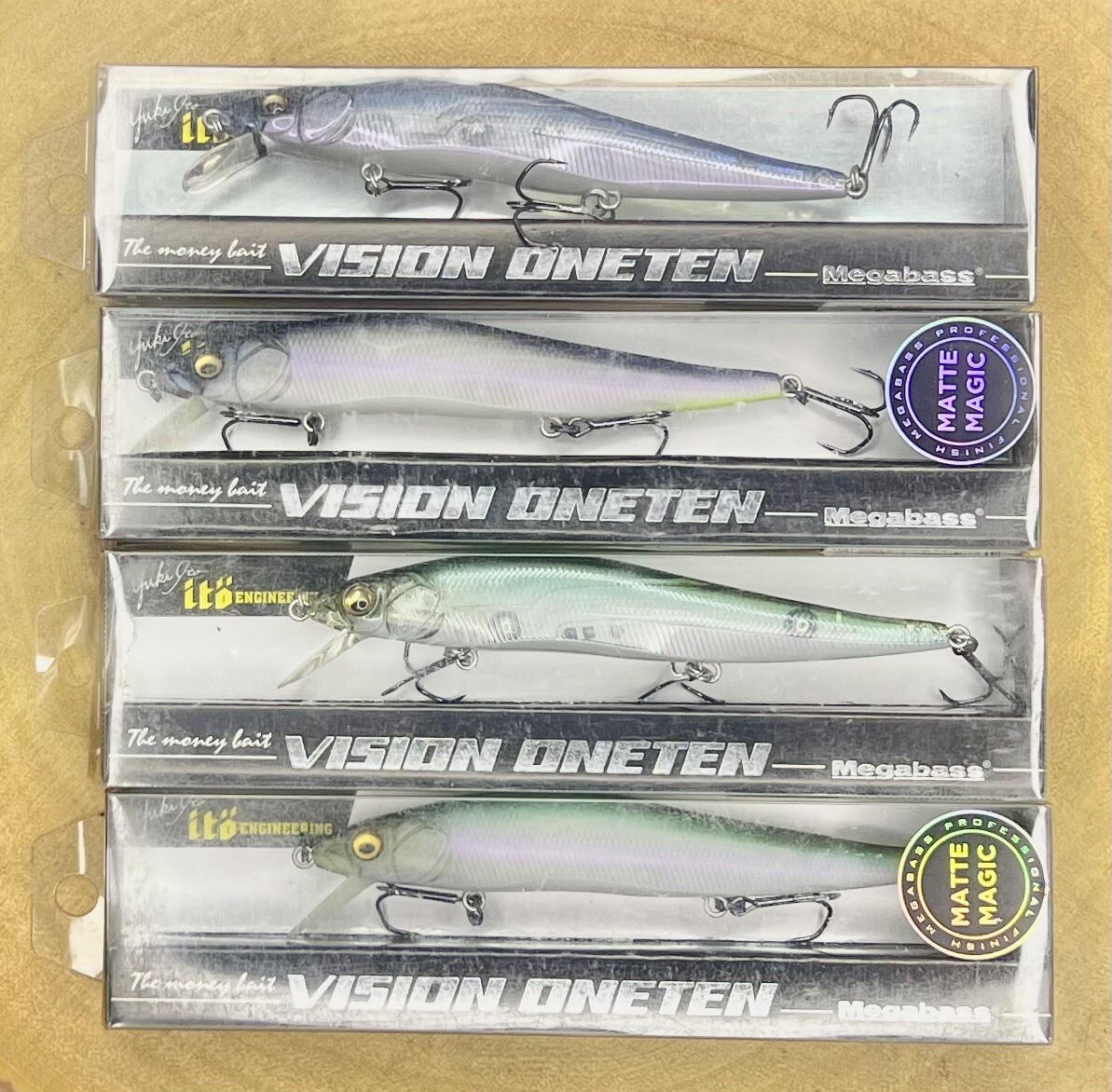Megabass (Lot Of 4) Ito Vision OneTen & (Matte Series) Suspending Jerkbaits, NWT - Image 7