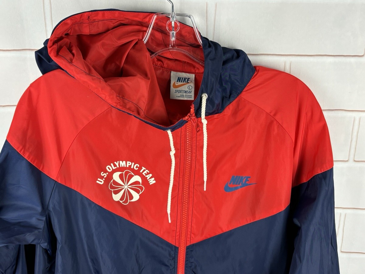 Nike Sportswear US Olympic Team Pinwheel Windbreaker Jacket Large