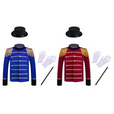 Costume Long Sleeve Circus Ringmaster Tassel Uniform Stand Collar Kids Boys Set