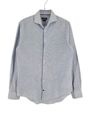 TOMMY HILFIGER Slim Fit Hemd Freizeit Formal Herren Größe M (40 - 15 3/4)