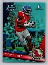 2023 Bowman University Chrome #128 Michael Trigg Aqua Refractor #/299