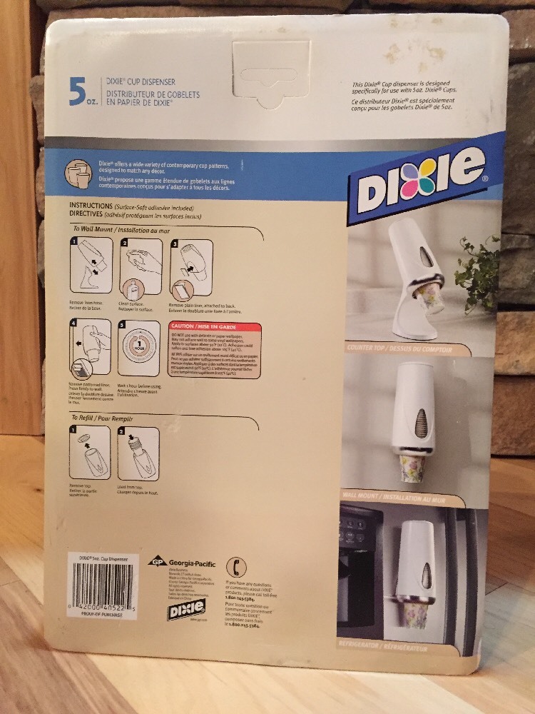 Dixie Cup Dispenser 5 oz Vintage Mid Mod Retro Space Age Bathroom