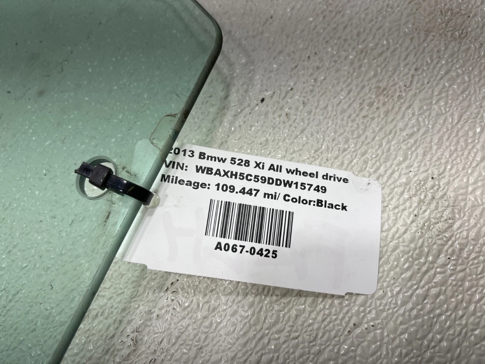 2011-2016 Bmw 528I Xdrive передняя левая водительская дверь стекло оригинальное 43R-00050 - Изображение 4 из 4