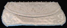 Vintage Bon Soir Beaded clutch, Handmade in Japan with Italian beads