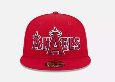 SHIPS 4/1 Los Angeles Angels ANAELS Banned New Era Hat Viral 59Fifty Overlap Fit
