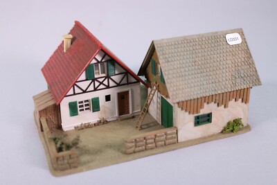 Lot De Maquettes Montées Jouef 1058 – Menuiserie, Hangar, Maison – échelle HO 1/87, Plastique, France