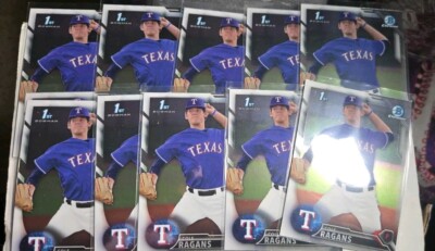 Cole Ragans 2016 Bowman Draft Chrome #BDC-64 Rangers Royals 1st Rookie Lot of 10