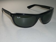 VINTAGE B L RAY-BAN L2870 VTAO G15 CRYSTAL BLACK EBONY BALORAMA WRAP SUNGLASSES