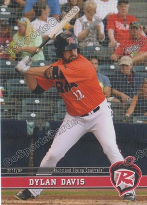 2017 Richmond Flying Squirrels Dylan Davis RC Rookie San Francisco Giants