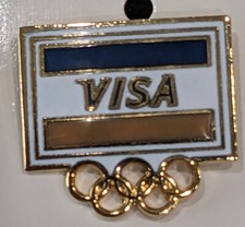 VINTAGE OLYMPICS VISA SPONSOR COLLECTIBLE PIN 34