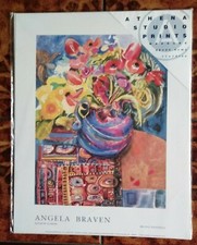 Athena Studio Print 11"x14" Rainbow Flowers by Angela Braven New Sealed