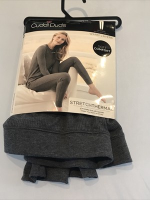 Cuddl Duds Waffle-Knit Leggings with Pockets Size 1X -Nocturne Navy Heather 86201790629 | eBay