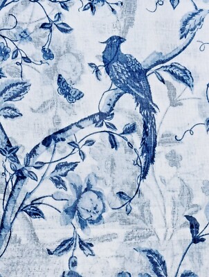 Rideaux Laura Ashley Bleu Œuf De Canard – Sur Mesure, Doublés (263x264cm)