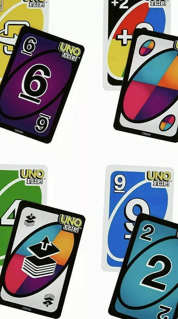 UNO FLIP card game Multi Coloured Exciting New Twists From UNO WITH  INSTRUCTIONS