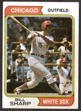 1974 Topps #519 Bill Sharp Chicago White Sox RC - VG-EX
