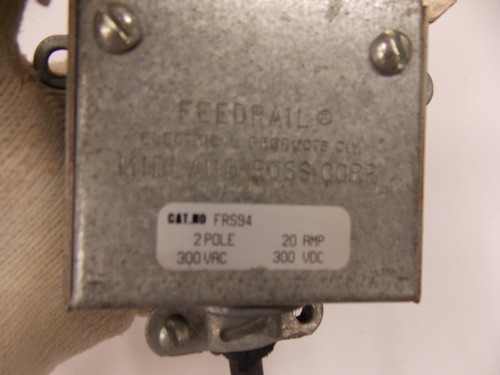 Federal Busway Feedrail Barre Blindee FRS94 2 Pole 20Amp Feedrail Trolley N4 - Picture 4 of 5