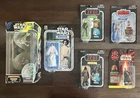 Vintage Star Wars Figure Lot Kenner 40 Anniv. Leia, Luke Vader Maul Dagobah Yoda