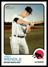 2022 Topps Heritage Joey Wendle Miami Marlins #198