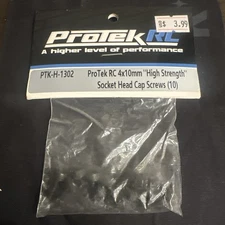 Protek Rc 4x10mm High Strength Socket Head Cap Screws (10) - PTK-H-1302 - New