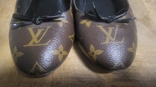 Louis Vuitton Monogram Canvas & Leather Ballerinas