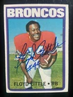 Floyd Little Autographed 1972 Topps Football Card #50 Denver Broncos HOF