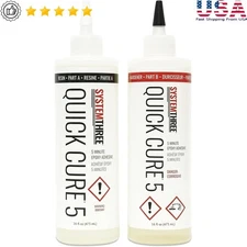 Fast Set Epoxy Adhesive 5 Minute Quick Cure Solvent Free Wood Metal Glass Repair