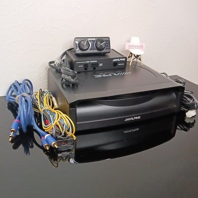 Alpine SWE-1200 Powered Car Subwoofer Built-in Amp 150W RMS JDM Bass Ships 1 Day